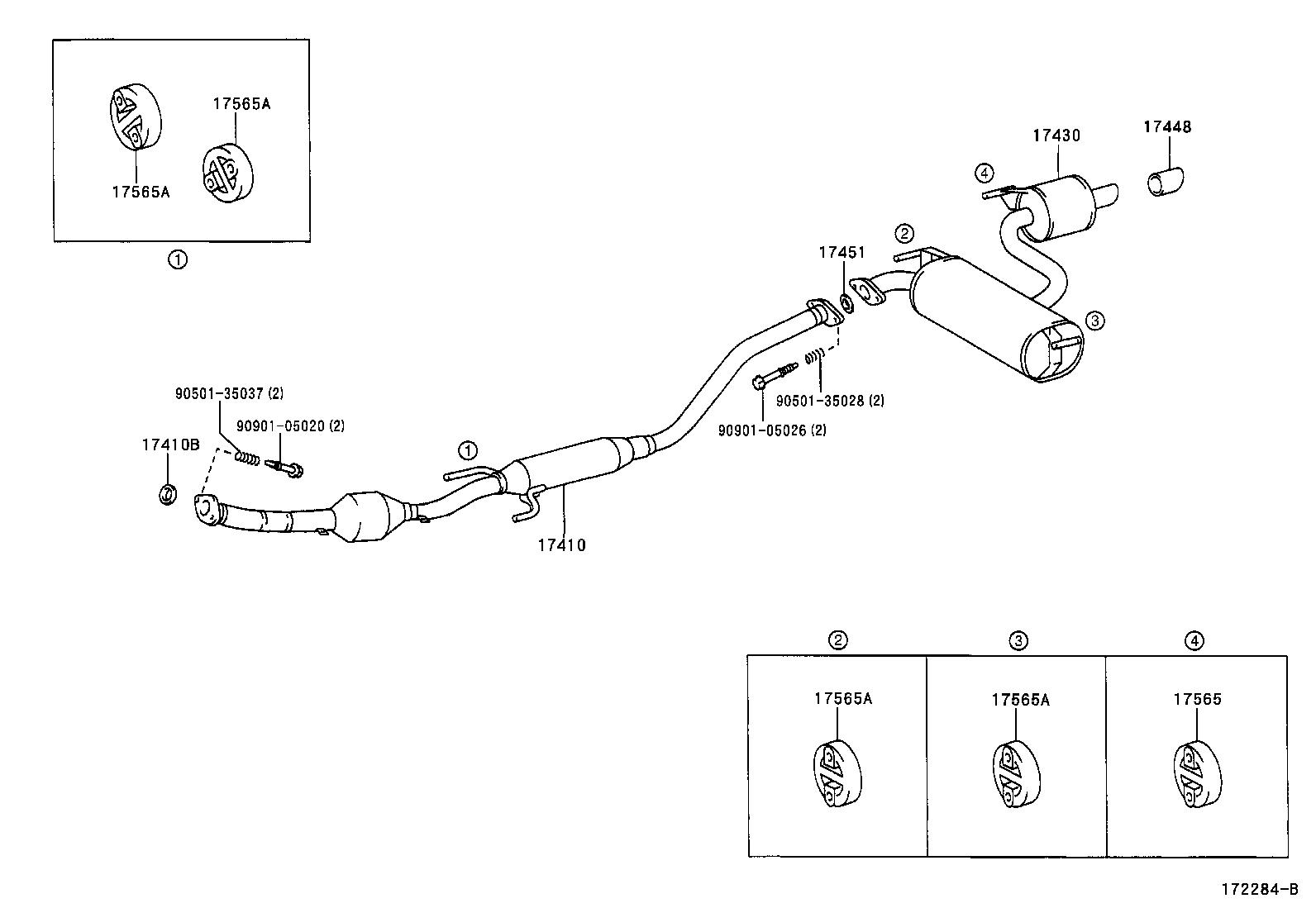 TOYOTA 1741022240 - Катализатор www.parts5.com