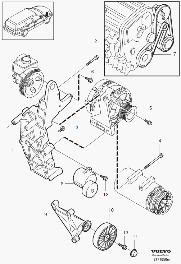 FORD 31251250 - Паразитна / водеща ролка, пистов ремък www.parts5.com