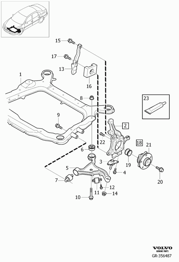 Volvo 8663288 - Cap de bara www.parts5.com