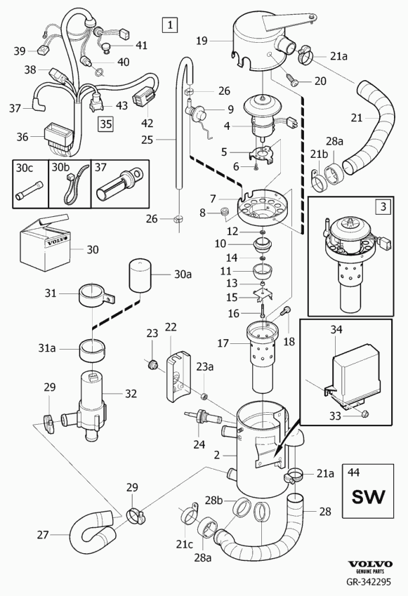 Volvo 3730104 - Glow Plug, parking heater www.parts5.com