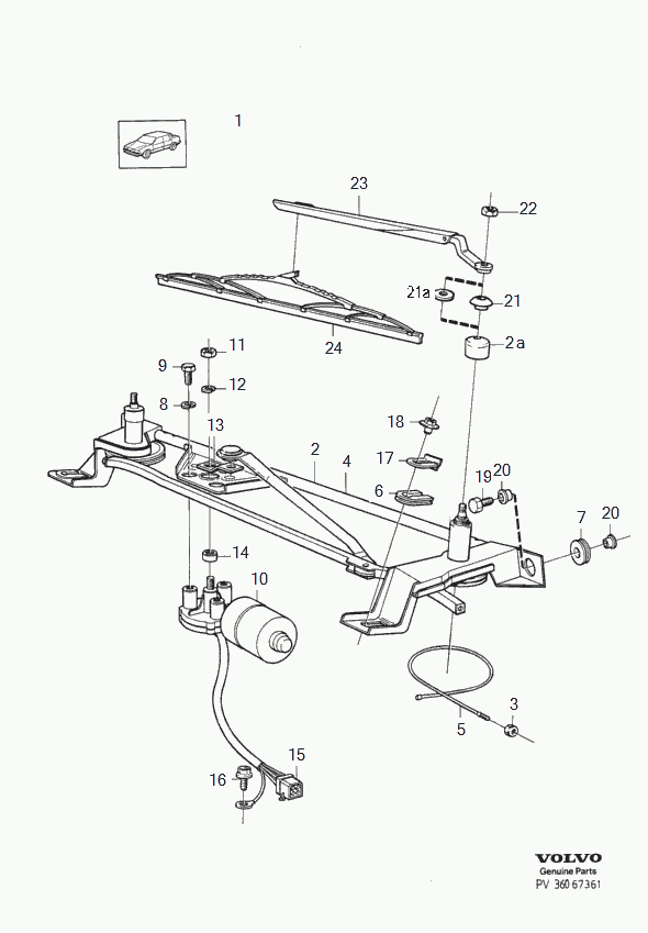 Volvo 1392219 - Wischblatt www.parts5.com