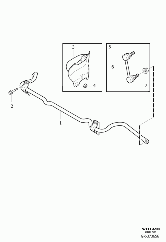 Volvo 31201603 - Rod / Strut, stabiliser www.parts5.com