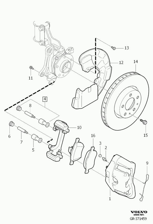 Volvo 8252178 - Féknyereg www.parts5.com