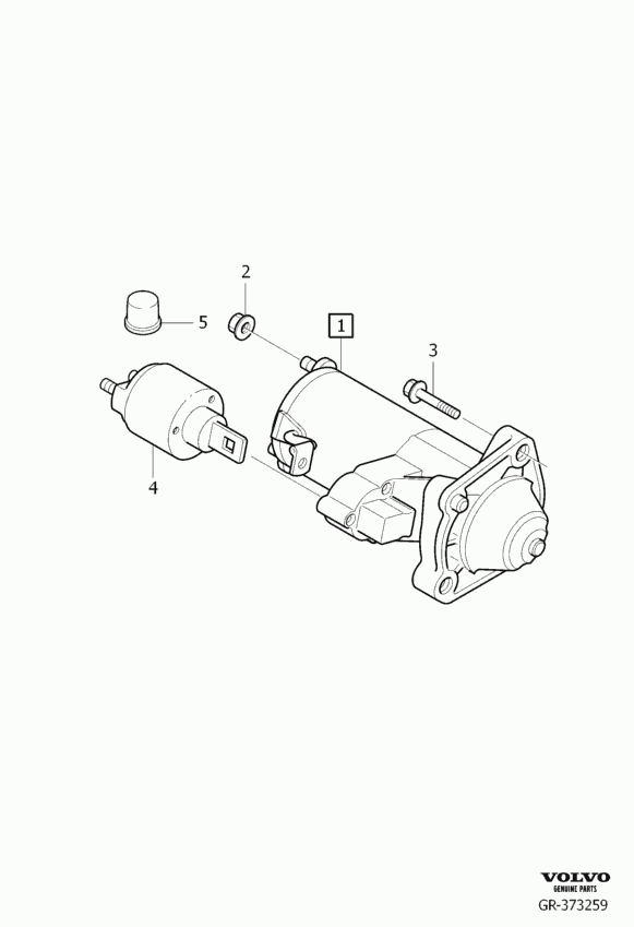 Volvo 36050272 - Käynnistinmoottori www.parts5.com