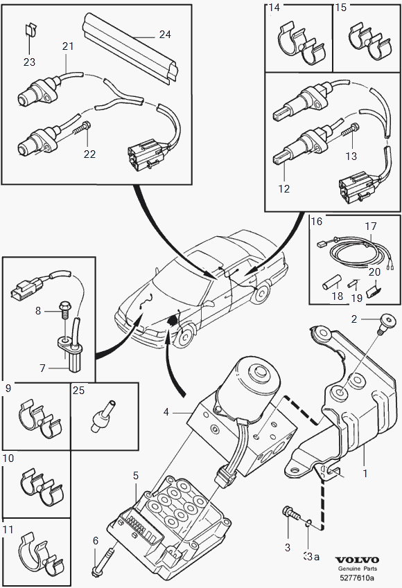 Volvo 8619544 - Set placute frana,frana disc www.parts5.com