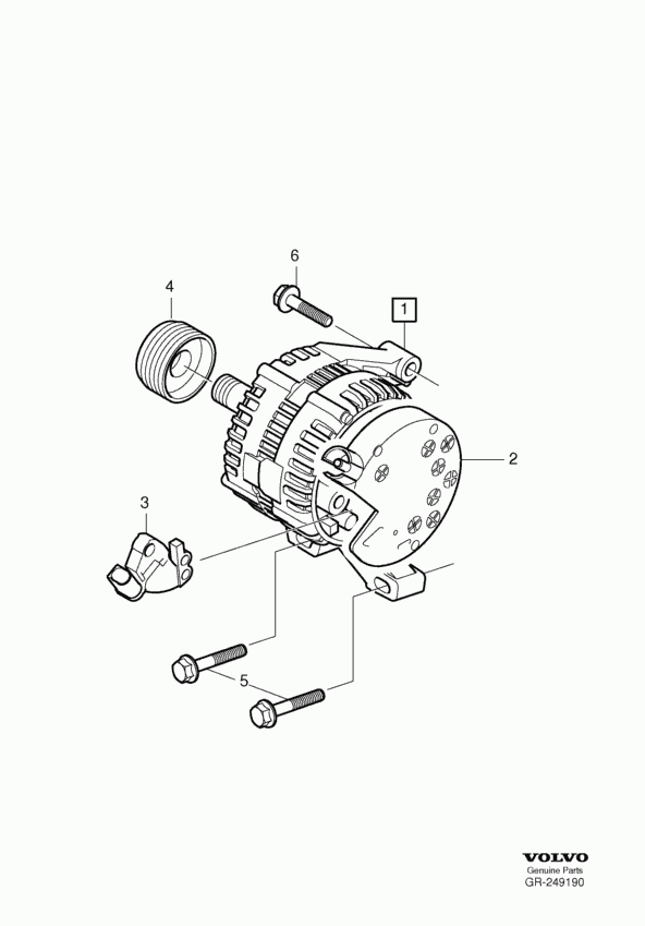 Volvo 36001105 - Generaator www.parts5.com