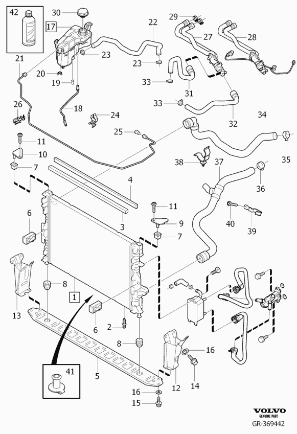 Land Rover 36002451 - Radiator, racire motor www.parts5.com