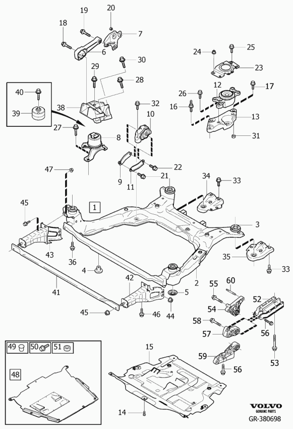 Volvo 31316876 - Suport motor www.parts5.com