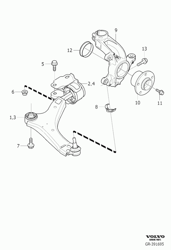 Volvo 31277525 - Track Control Arm www.parts5.com