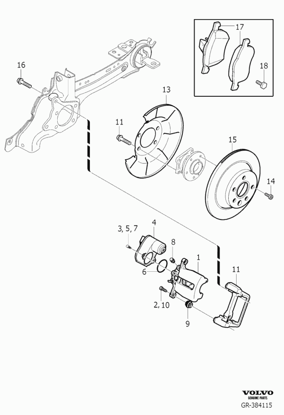 Volvo 30794554 - Set placute frana,frana disc www.parts5.com