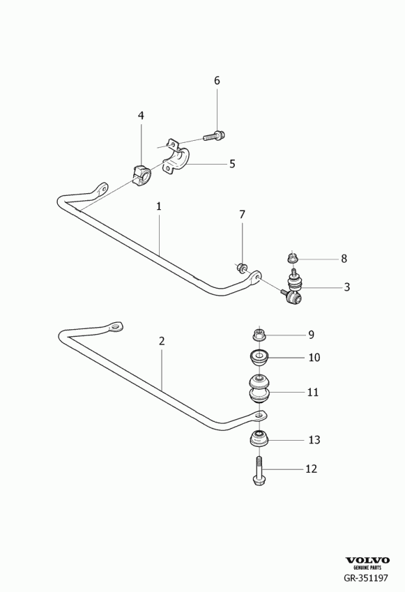 Volvo 31329966 - Brat / bieleta suspensie, stabilizator www.parts5.com