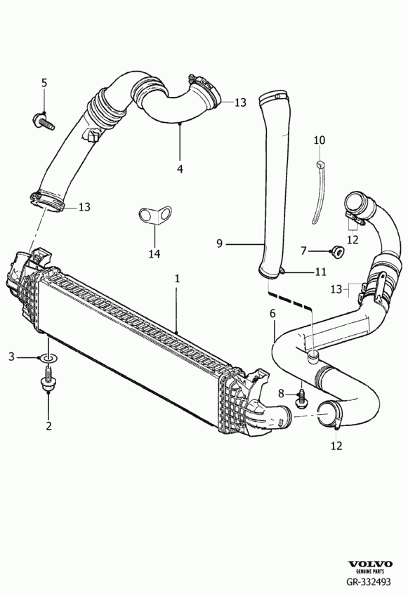 Volvo 30792792 - Трубка, нагнетание воздуха www.parts5.com