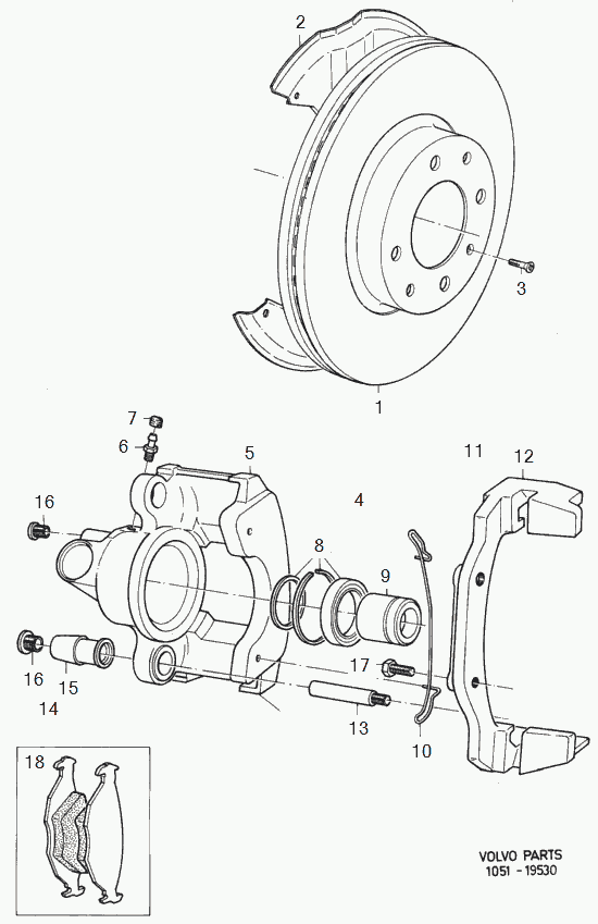 Volvo 3344686 - Ремкомплект, тормозной суппорт www.parts5.com