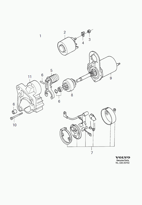 Volvo 9 031 302 - Стартер www.parts5.com