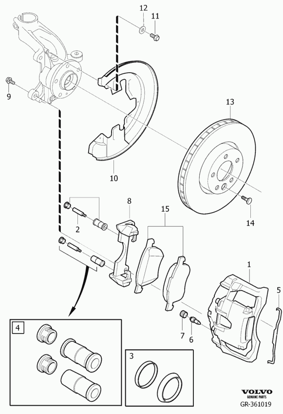 VOLVO (CHANGAN) 30793857 - Juego de pastillas de freno www.parts5.com