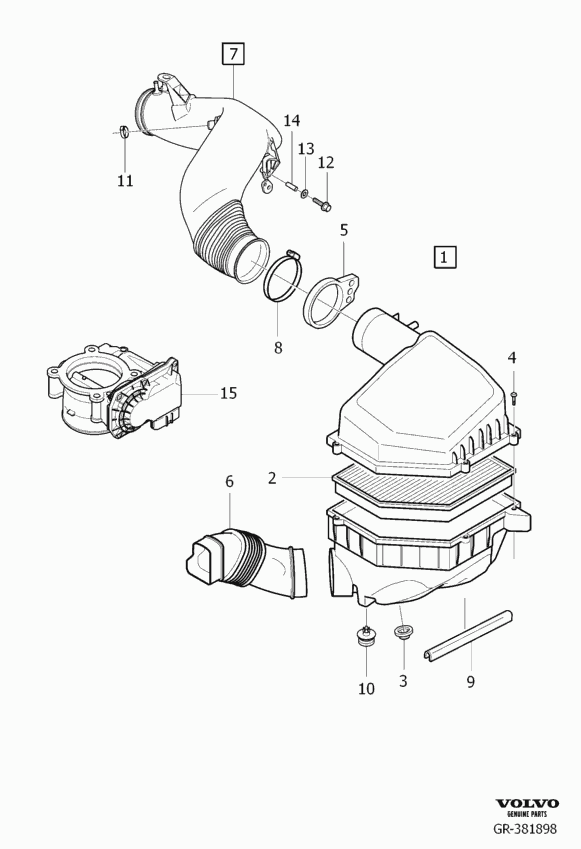 Volvo 30745344 - Filtru aer parts5.com