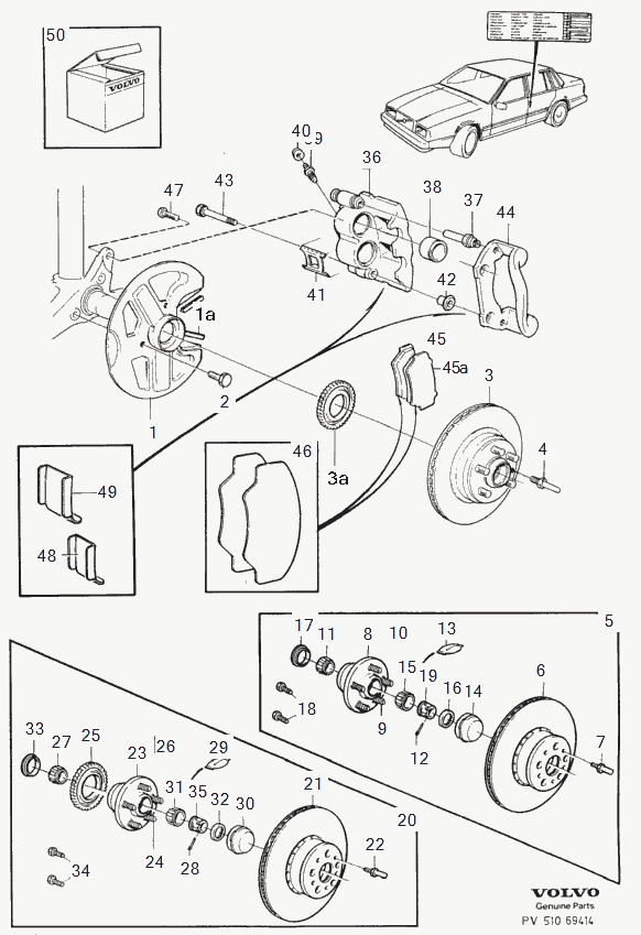 Volvo 907862 - Kit de roulements de roue www.parts5.com