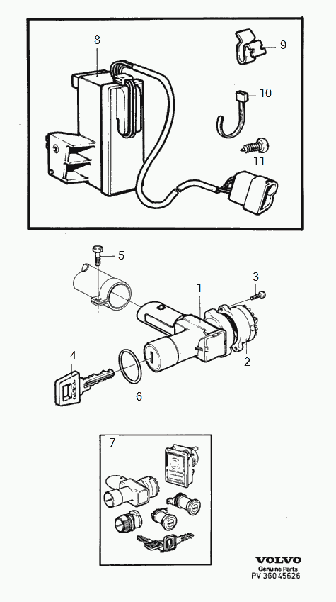 Volvo 1363060 - Brake Light Switch www.parts5.com