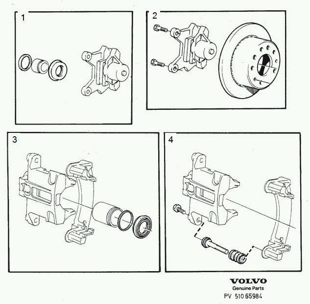 Volvo 272903 - Ремонтен комплект, спирачен апарат www.parts5.com