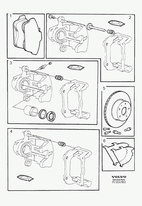 Volvo 31262092 - Brake Set, disc brakes parts5.com