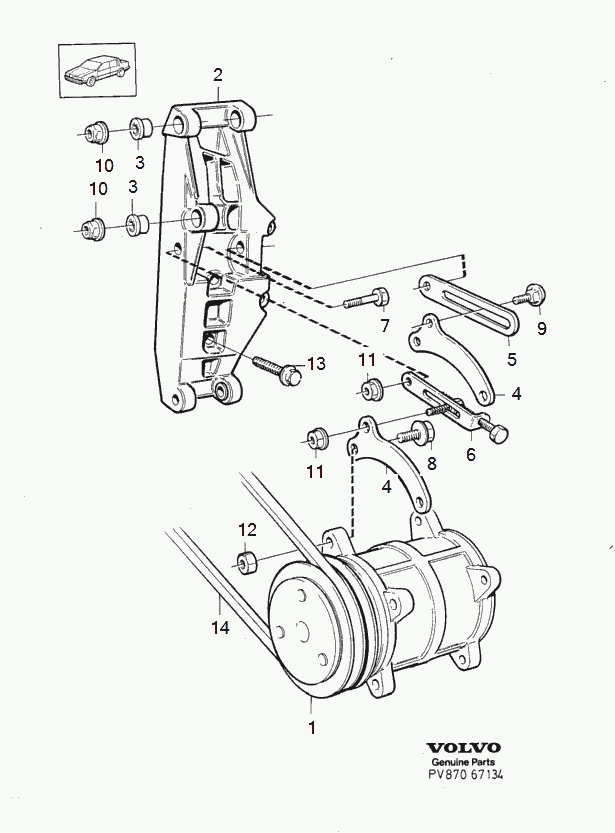 Volvo 977731 - Τραπεζοειδής ιμάντας www.parts5.com