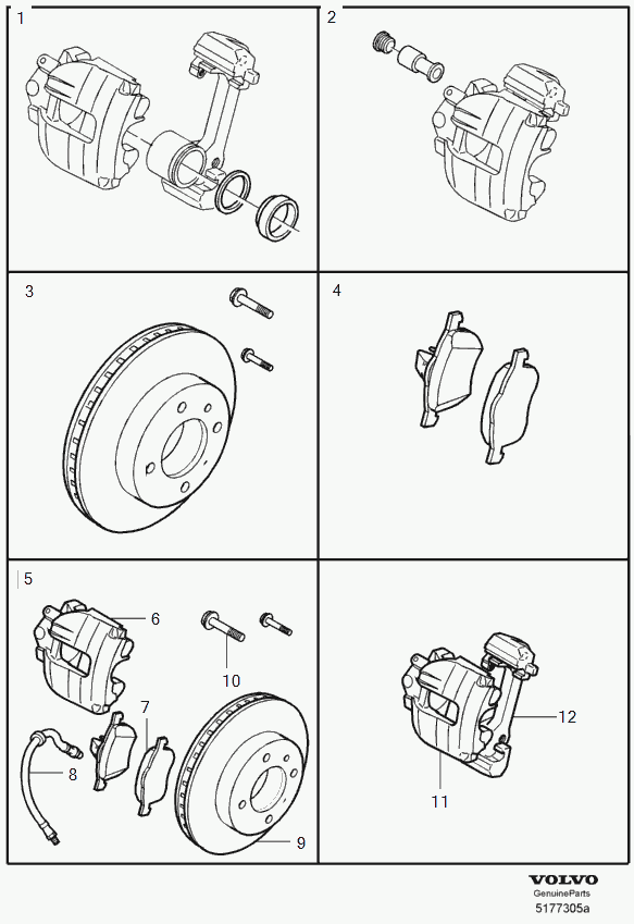 Volvo 271583 - Set reparatie, etrier www.parts5.com