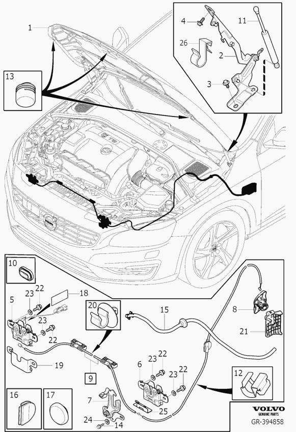 Zastava 31278769 - Amortizor capota www.parts5.com