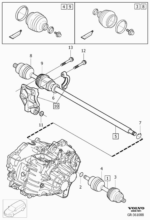 Volvo 9181693 - Suspension, arbre de cardan www.parts5.com