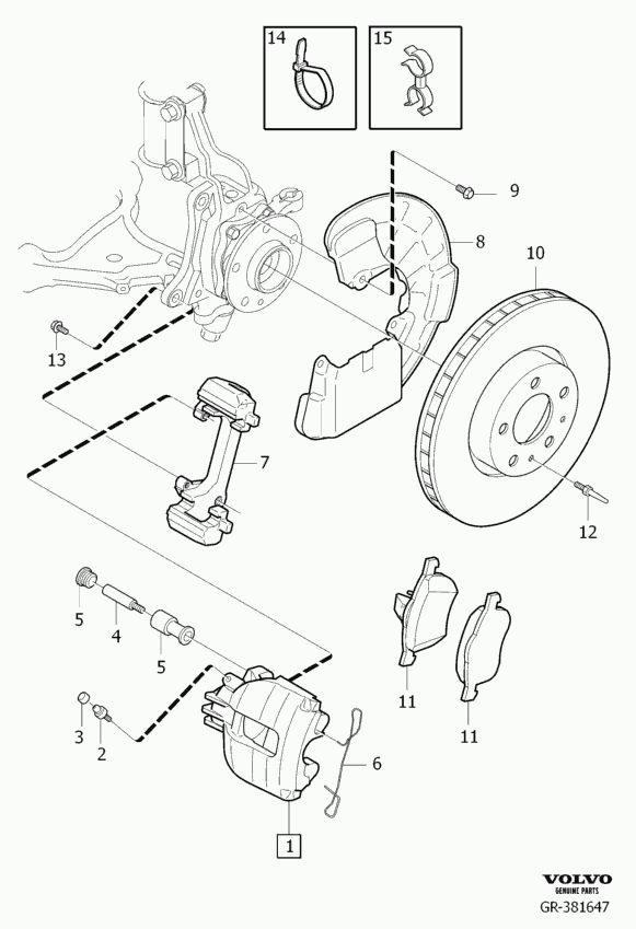 Volvo 8251317 - Etrier frana www.parts5.com