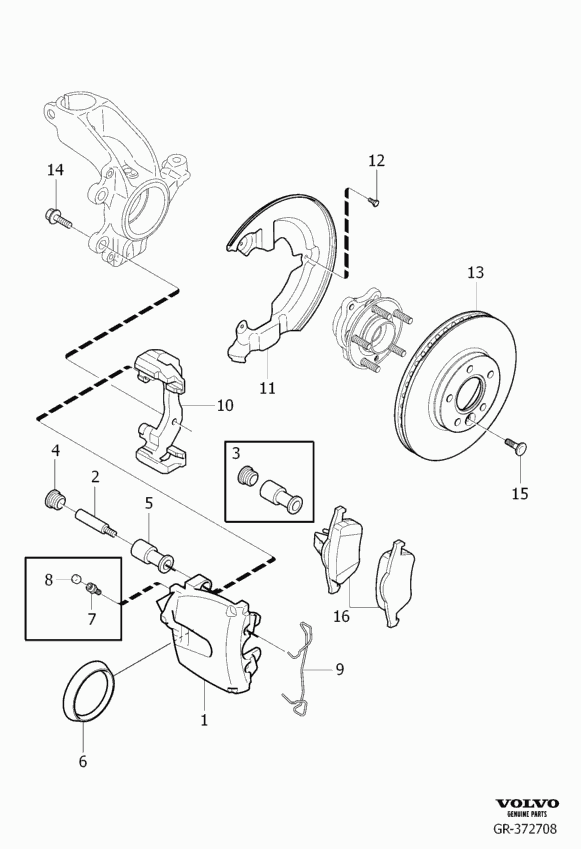 Volvo 31341301 - Brake Pad Set, disc brake parts5.com