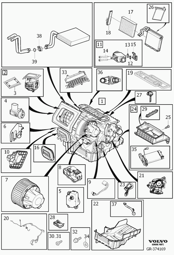 Volvo 31369455 - Filter, interior air www.parts5.com