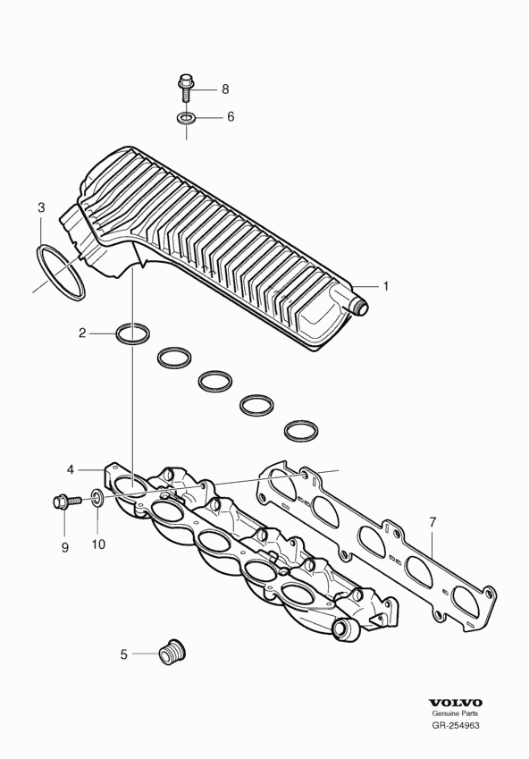 Volvo 31 331 885 - Gasket, intake manifold housing parts5.com