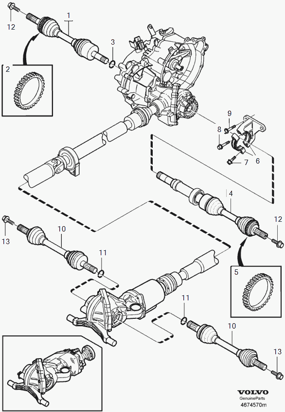 Volvo 8251775 - Árbol de transmisión www.parts5.com