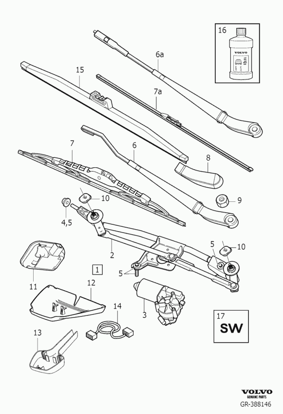 Volvo 30784428 - Stieracia liżta www.parts5.com