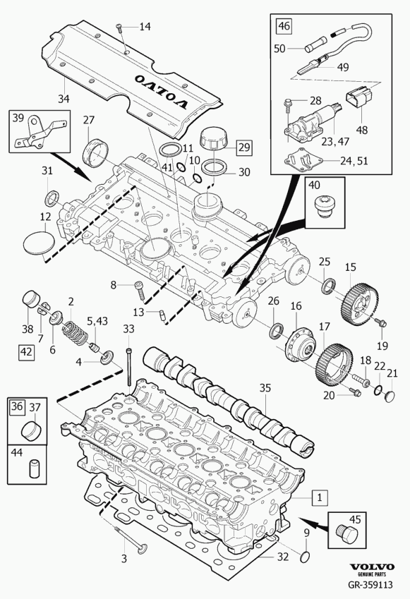 Opel 9443787 - Etansare, supape www.parts5.com