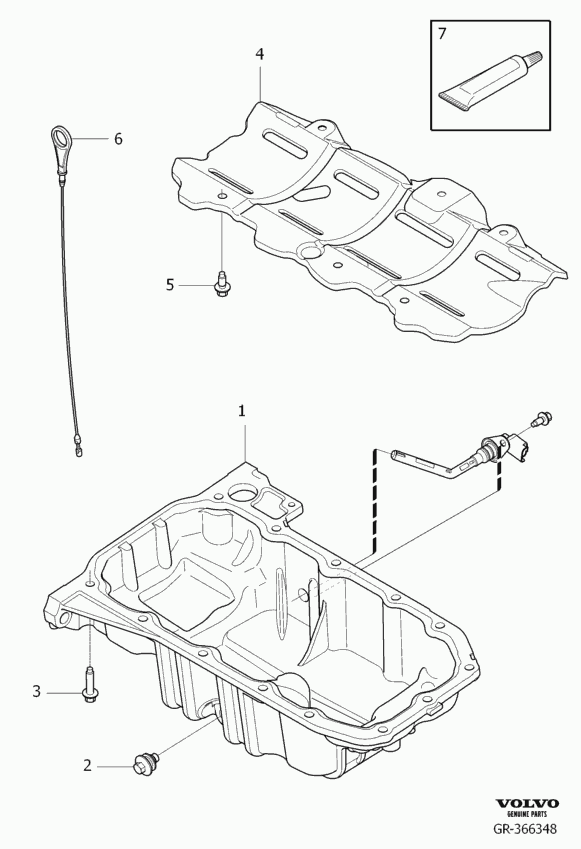 Volvo 30 711 617 - Болтова пробка, маслен картер www.parts5.com