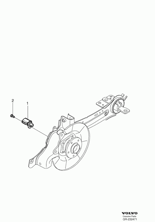 Volvo 31423573 - Sensor, wheel speed parts5.com