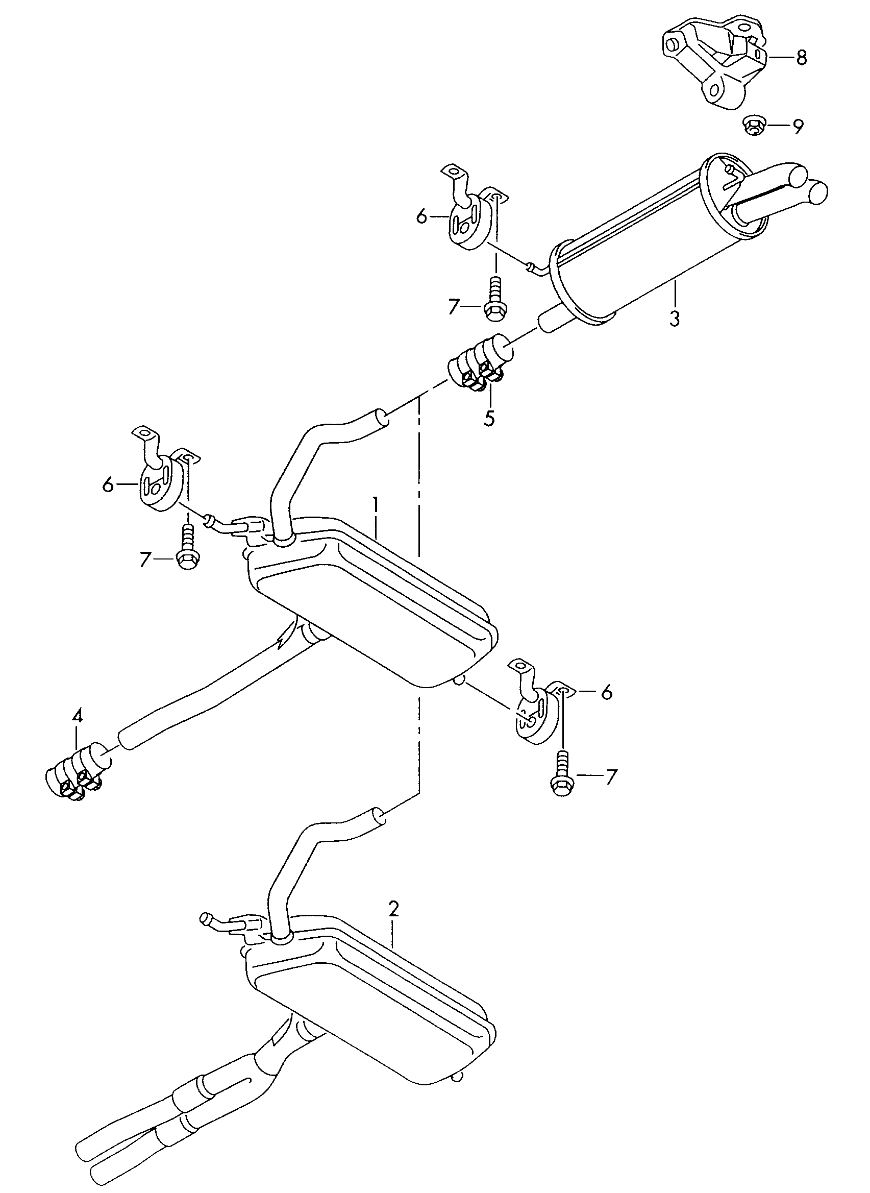 VAG 8D0 253 144 R - Cuzinet, stabilizator www.parts5.com