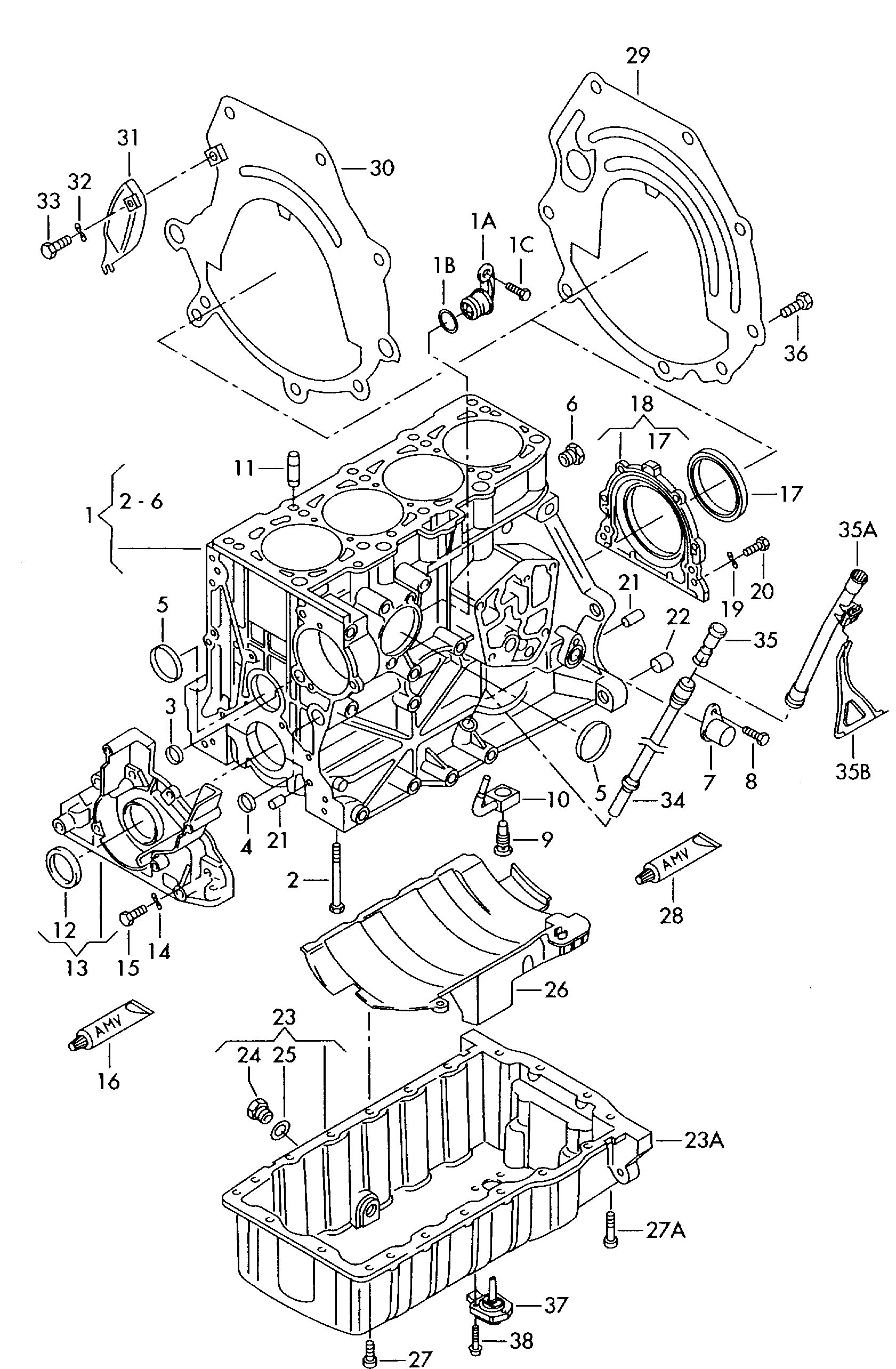 AUDI 038 103 601 NA - Oil sump parts5.com