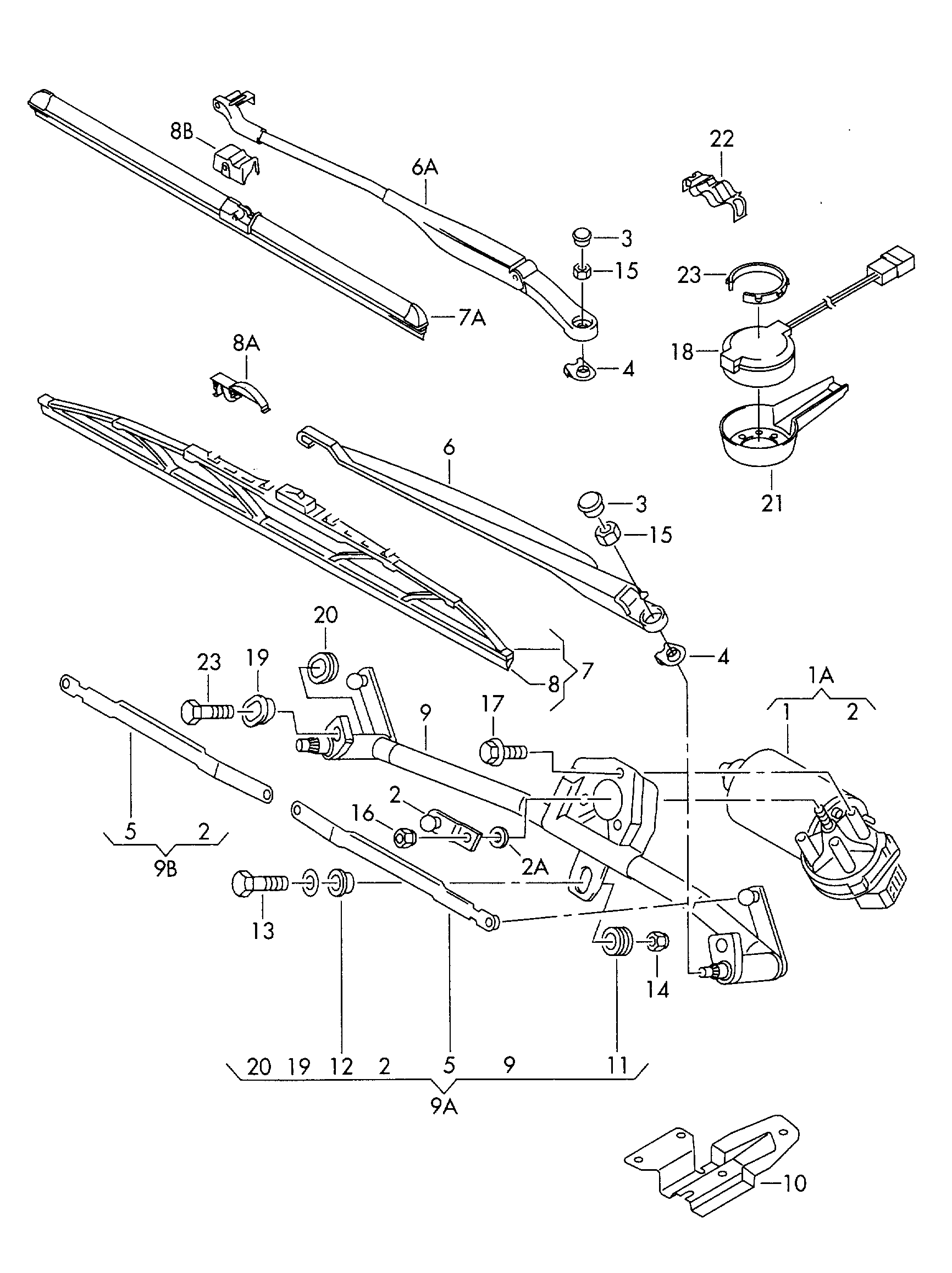 VAG 3A1955427 - Limpiaparabrisas www.parts5.com