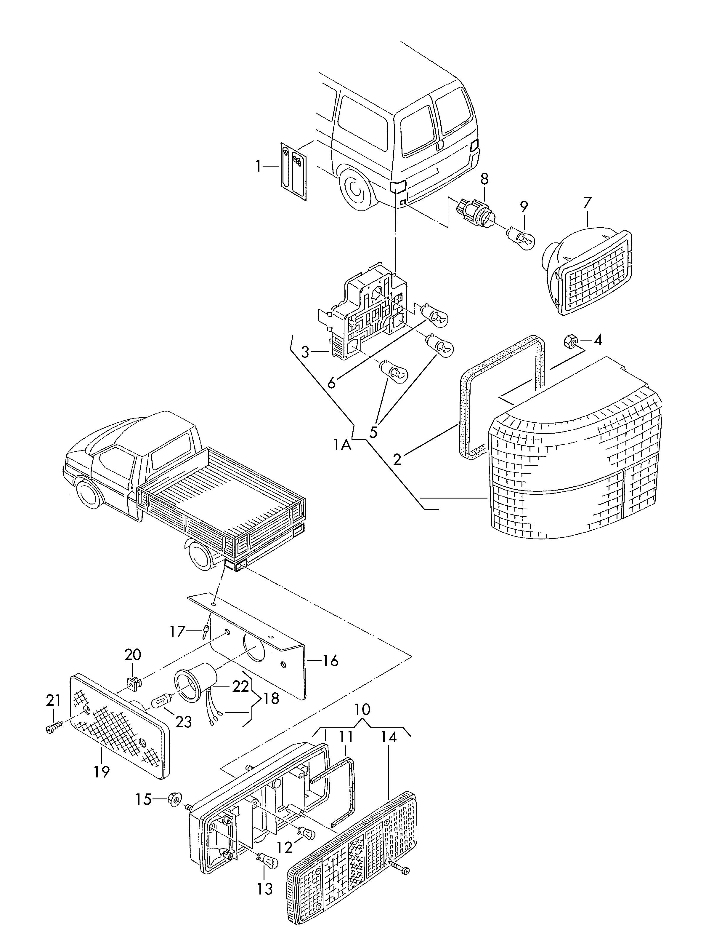 VAG 281945729 - Задний противотуманный фонарь www.parts5.com