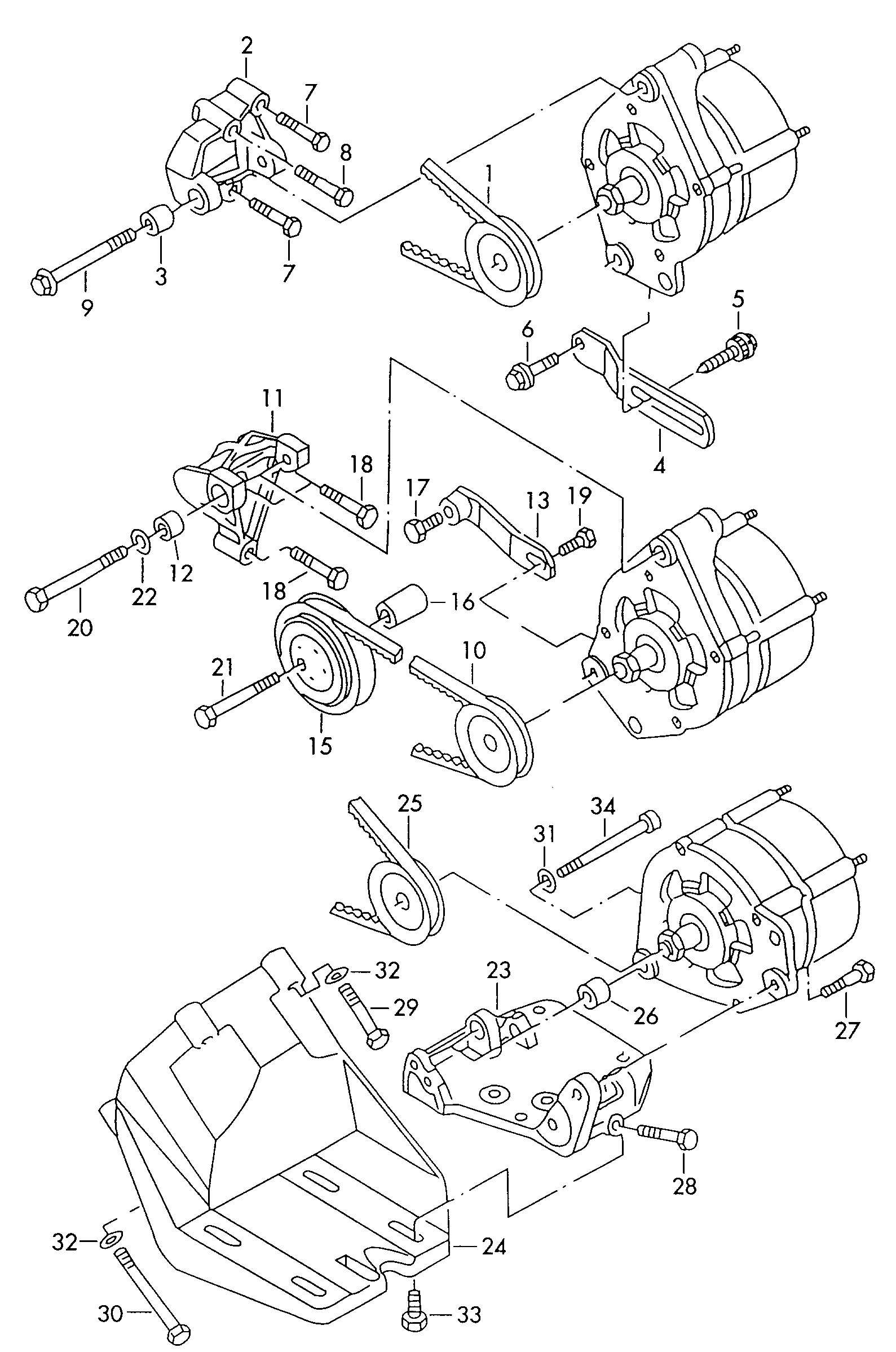 VW 074 903 138 - Τραπεζοειδής ιμάντας www.parts5.com