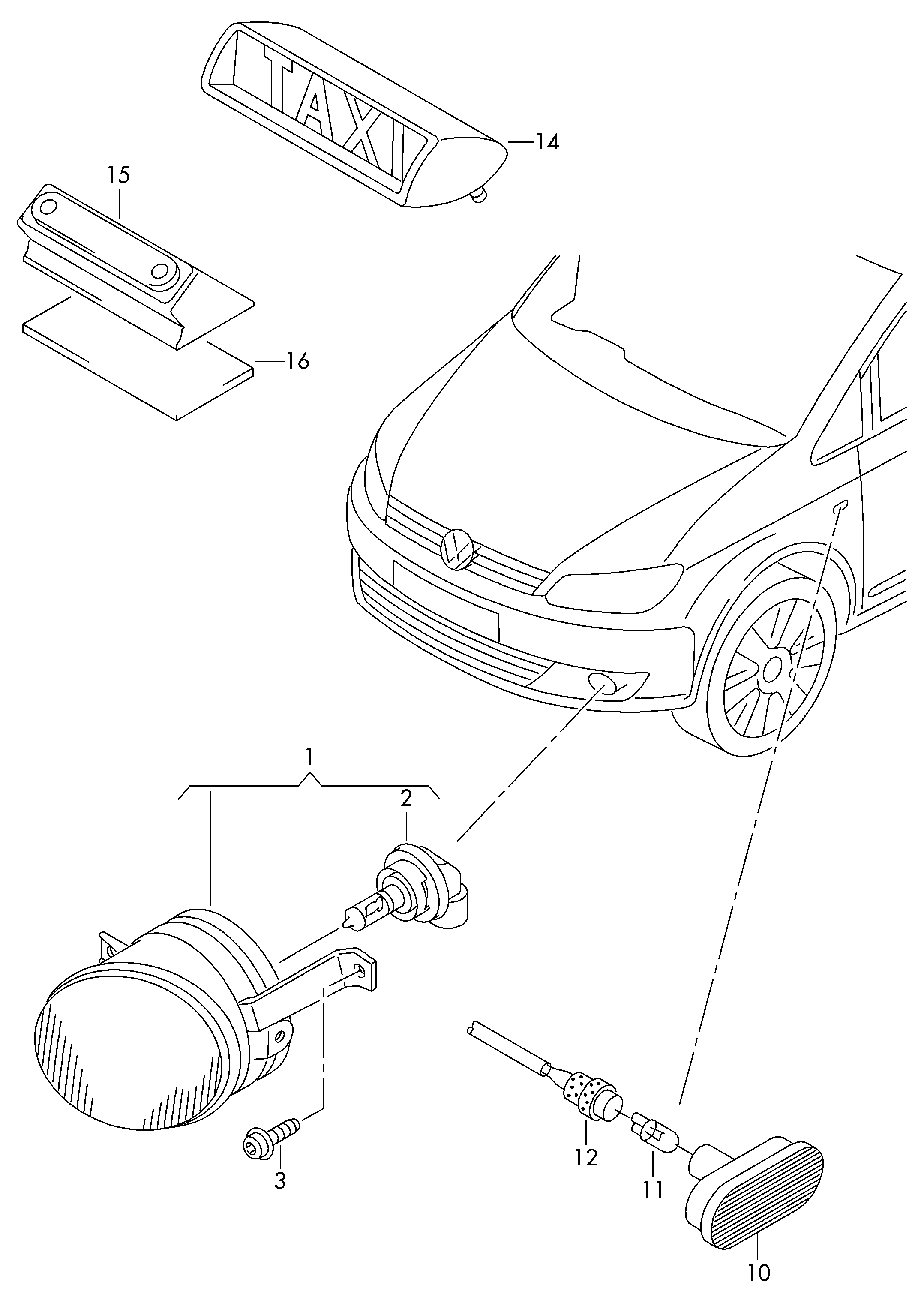 VW 2K0949117B - Indicator parts5.com