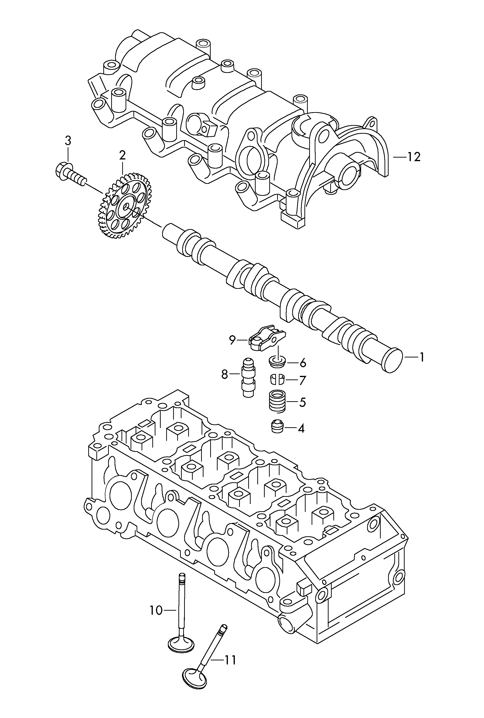 Seat 03F 109 411 - Rocker Arm, engine timing parts5.com