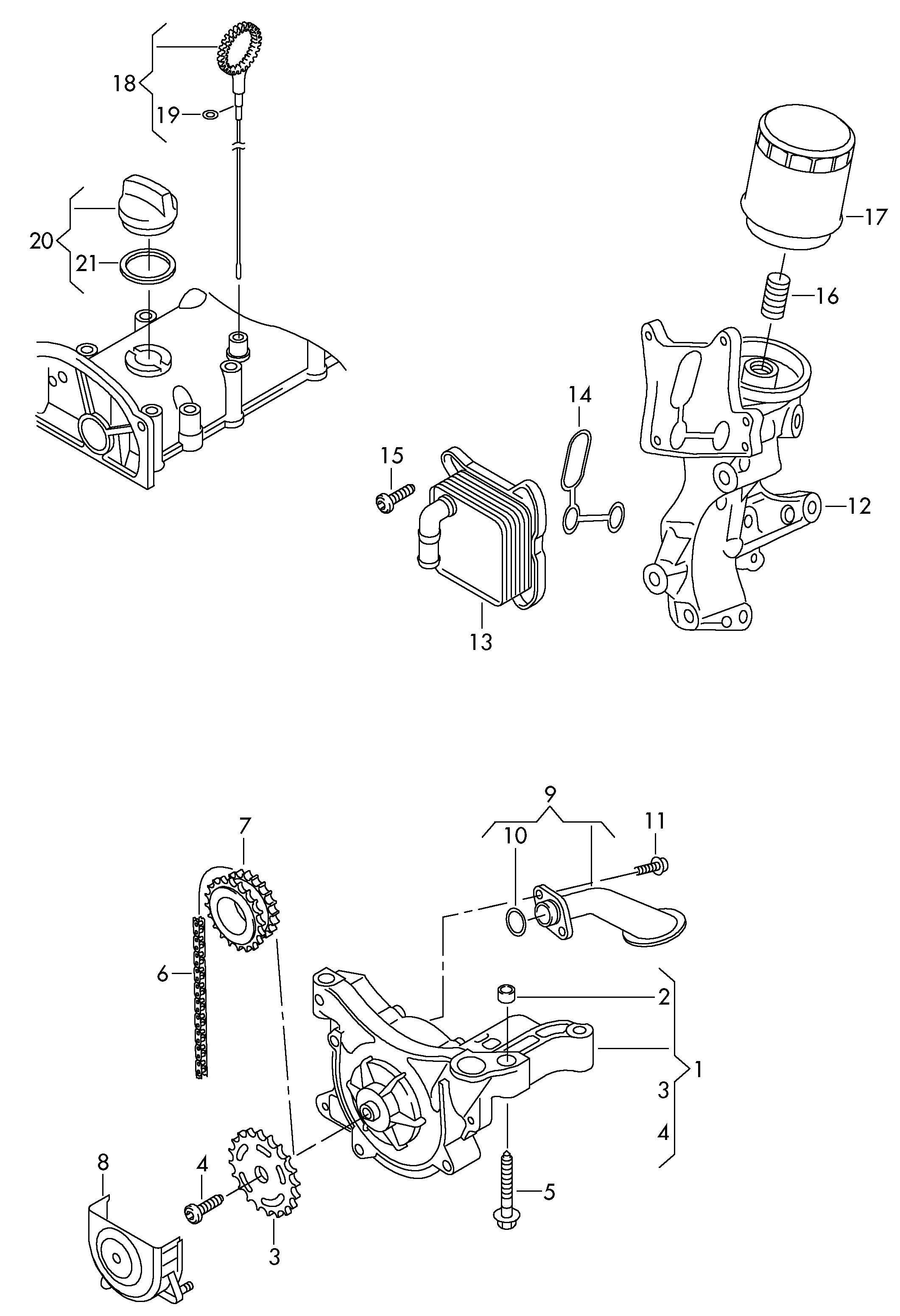 VAG 03F115331 - Tesnilo, oljna crpalka parts5.com