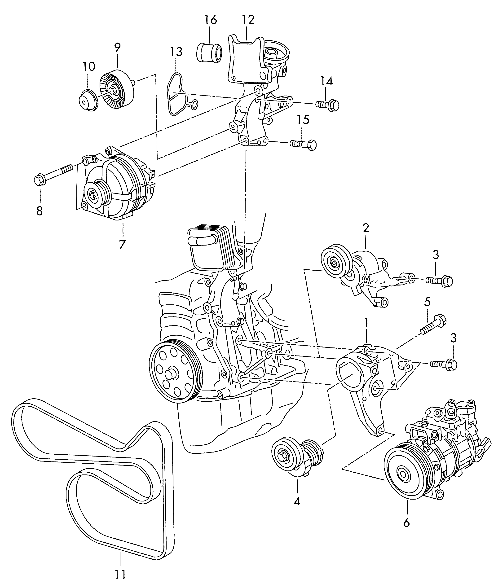 VW 03F 121 215 - Прокладка, корпус масляного фільтра www.parts5.com