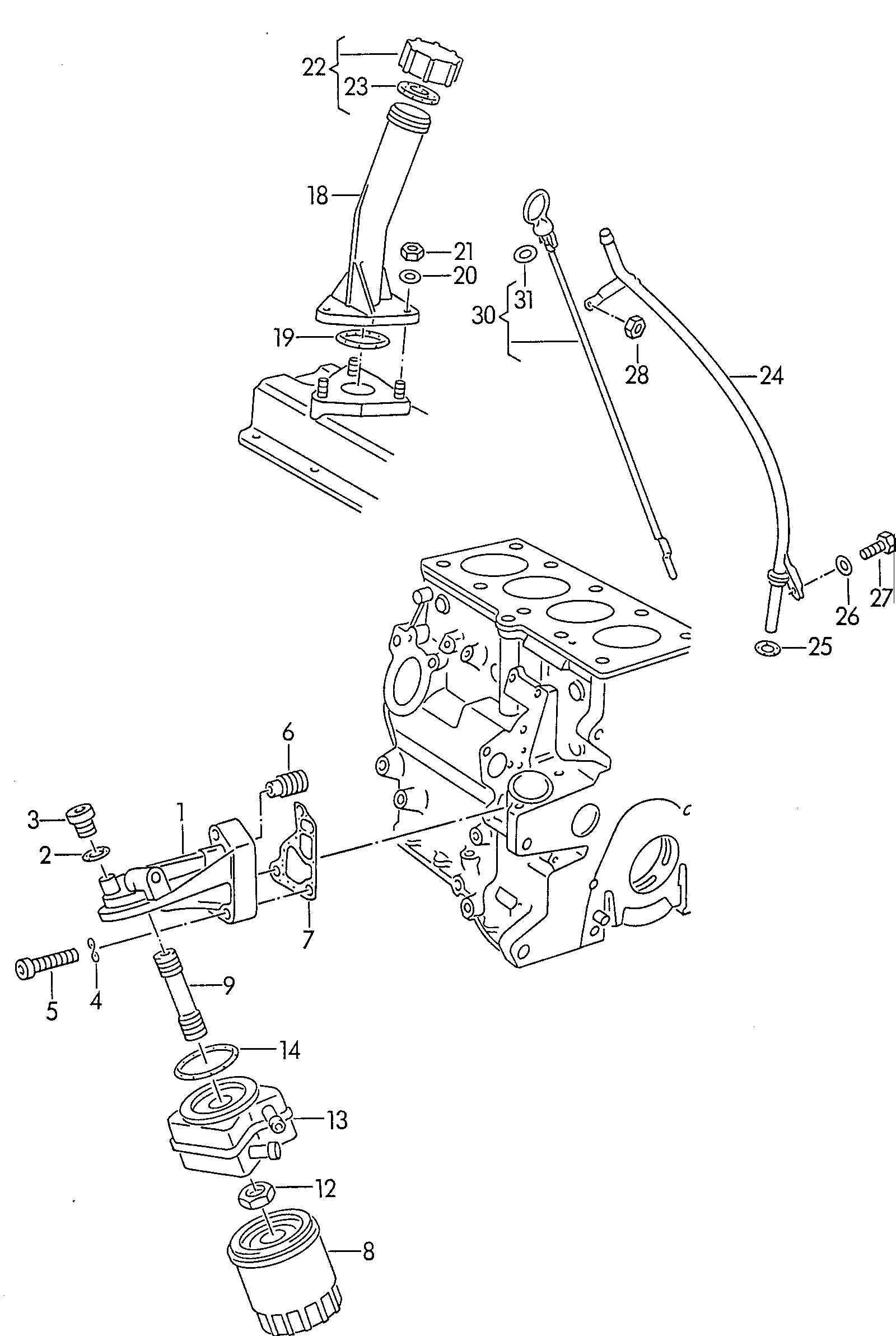 AUDI 028115561B - Filtre à huile www.parts5.com