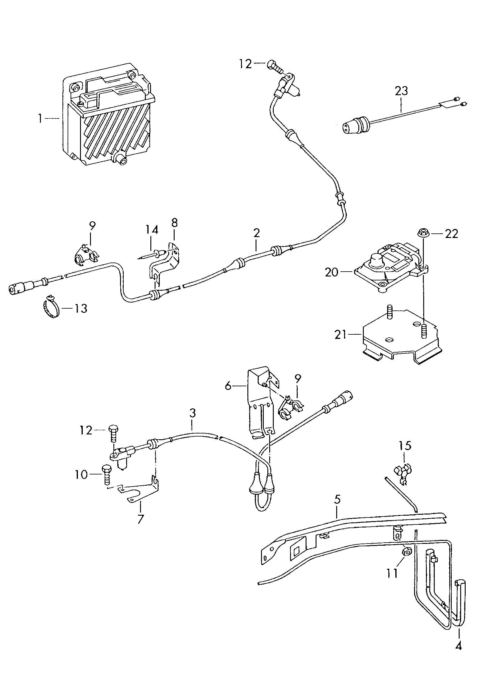 VAG 701927807F - Sensor, wheel speed www.parts5.com