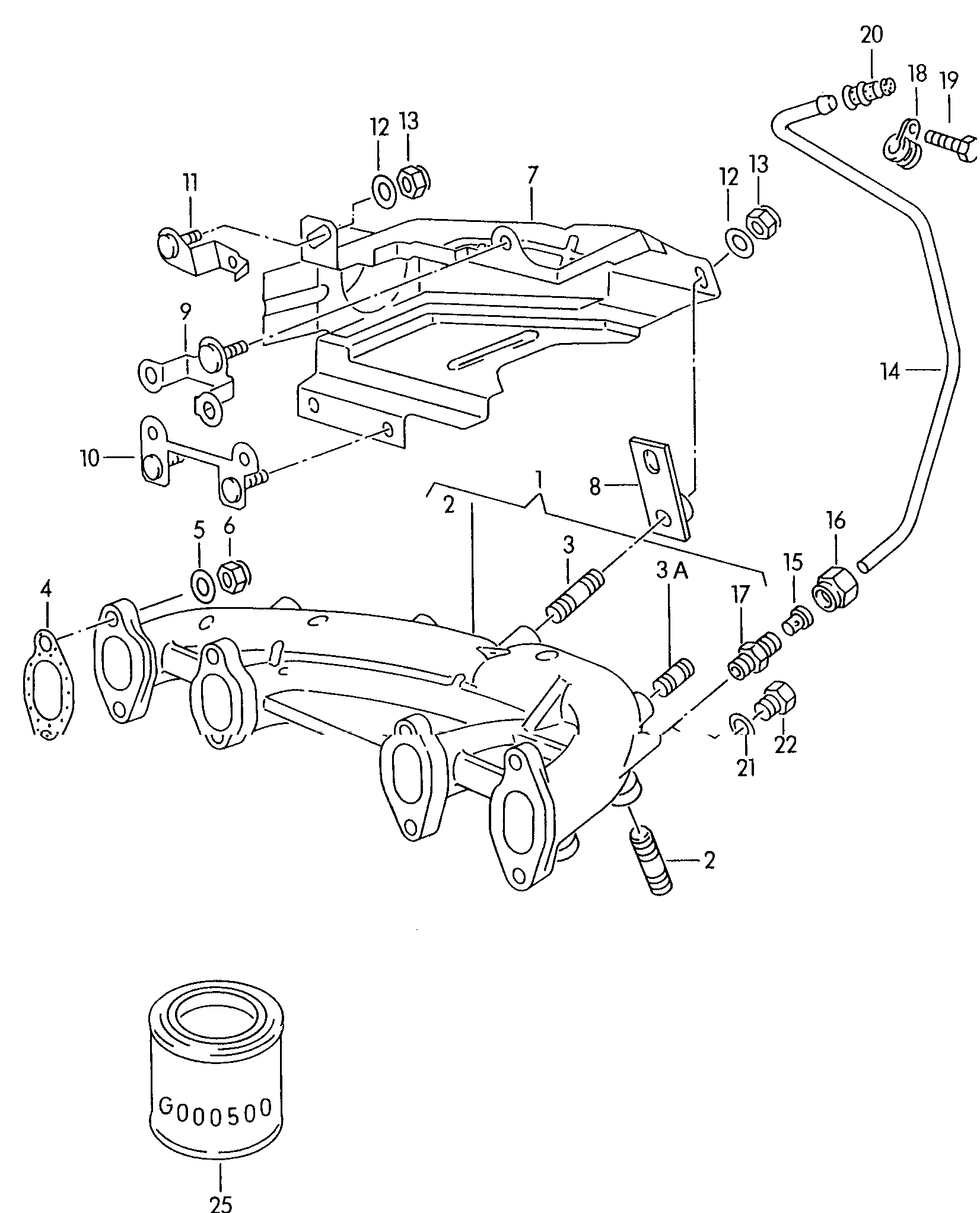 VAG 037253039D - Τσιμούχα, πολλαπλή εξαγωγή www.parts5.com