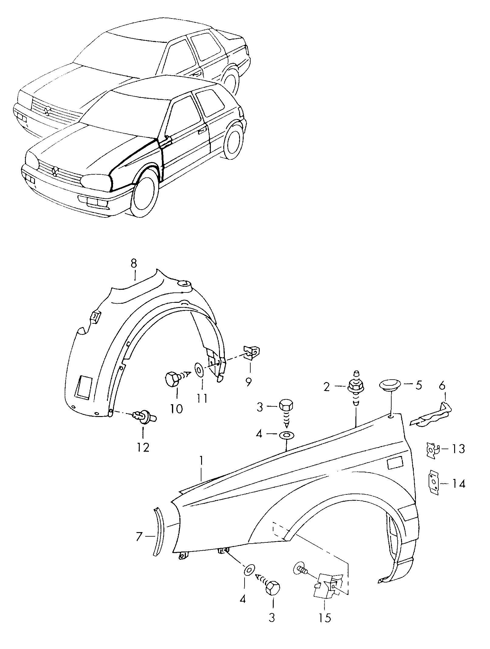 VW 1H0821105B - Aripa www.parts5.com